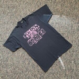 Vintage 80s Screen Stars Best Super Sonics Boombox T-Shirt Black Pink Large L